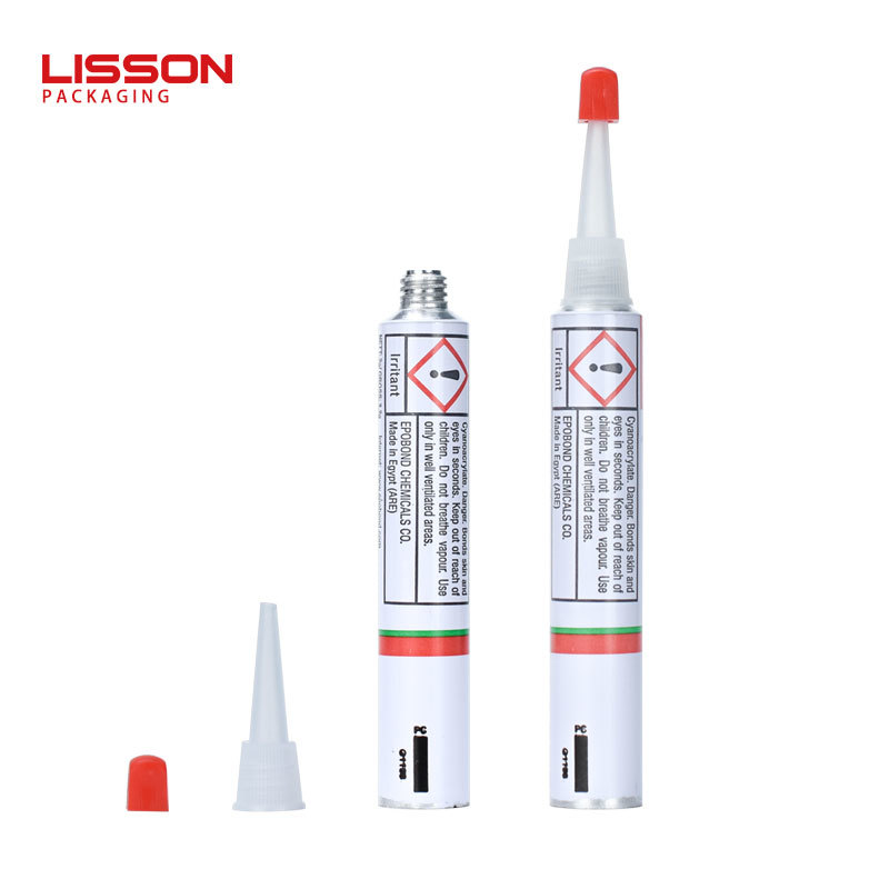 Recyclable Aluminum packaging glue Tube for Adhesives Products