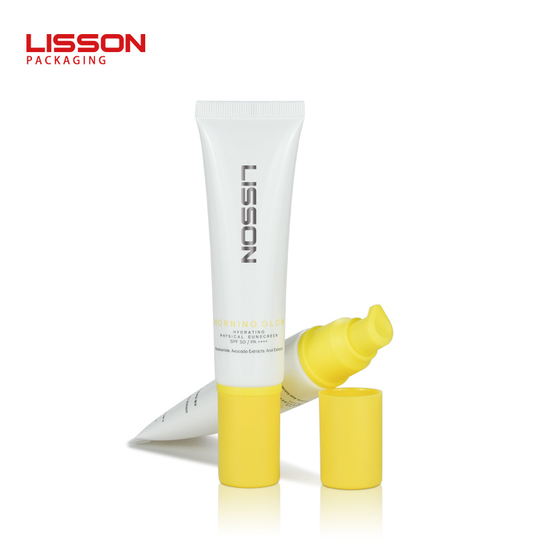 50ml Sunscreen Cream Airless Pump Tube Customization