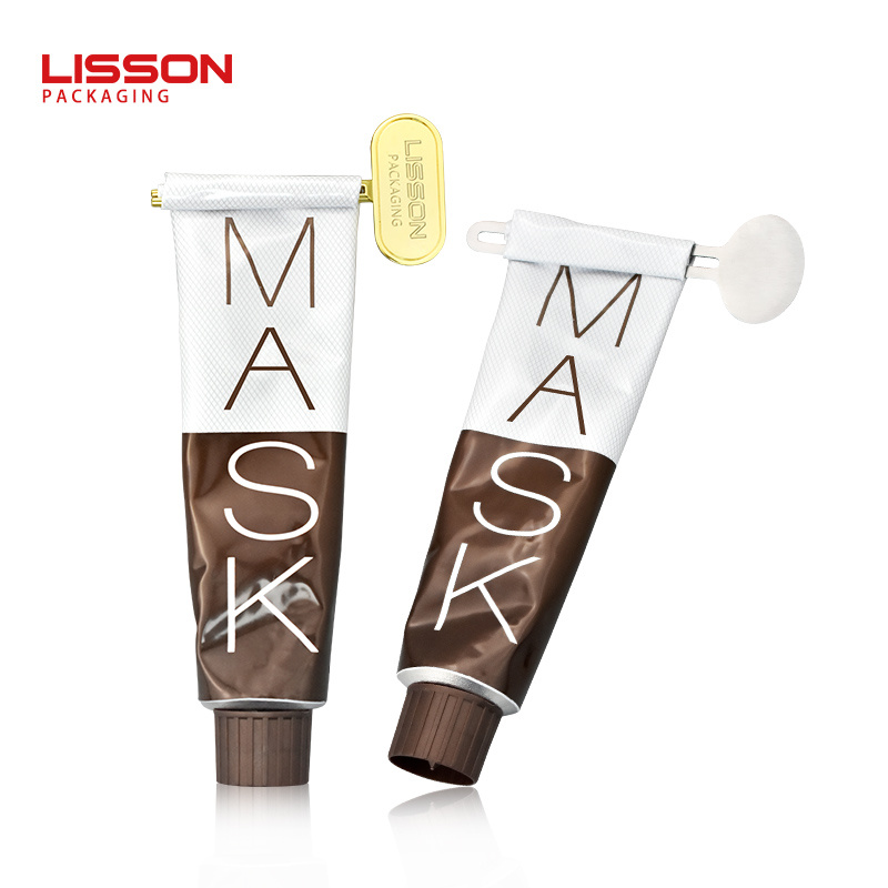 High quality Aluminum Cosmetic Tubes with Metal Squeeze Parts