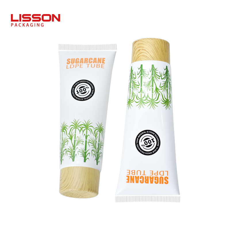 Custom  Green Packaging Sugarcane Tube for Skin Care