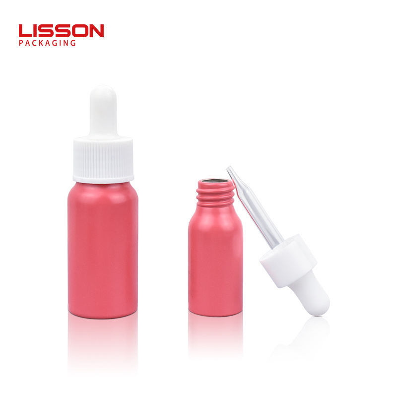 Custom Aluminum Dropper Bottle Aluminum Essential Oil Drop Bottle with Dropper