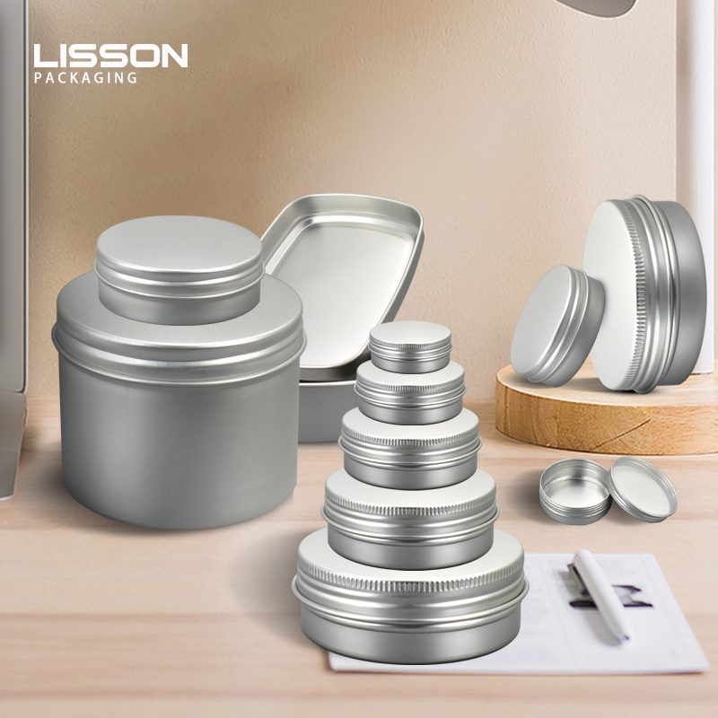 Custom 5ml 15ml 30ml 150ml Empty Aluminum Tin Container Aluminum Bottle  with Lid-LISSON_Aluminum Tube Packaging_ Accessories