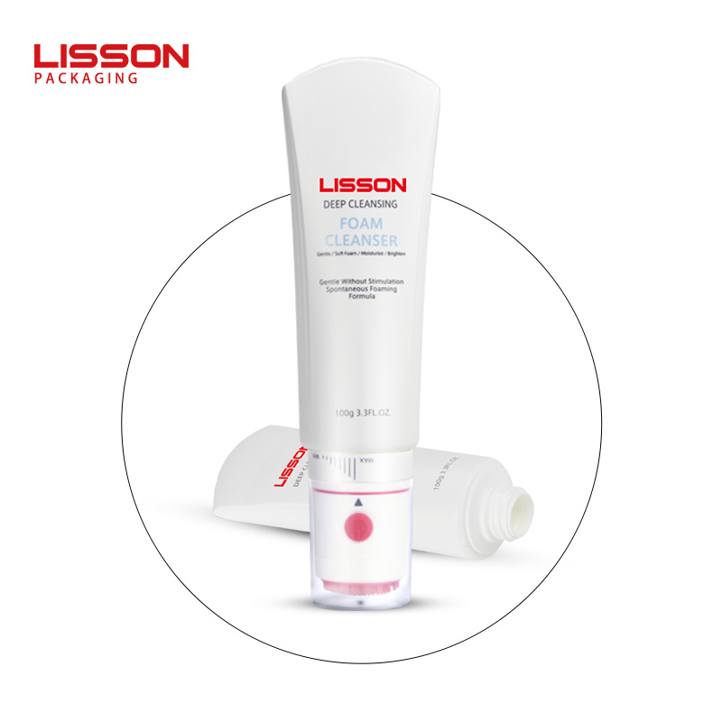 100g HDPE Facial Cleanser Bottle with Brush