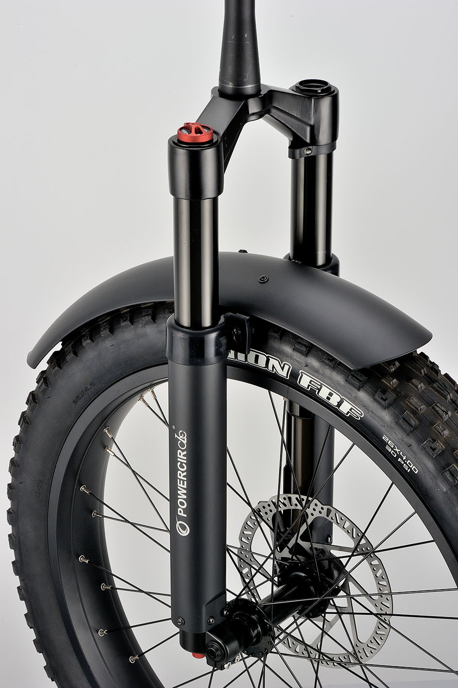 Inverted folk fender mounting