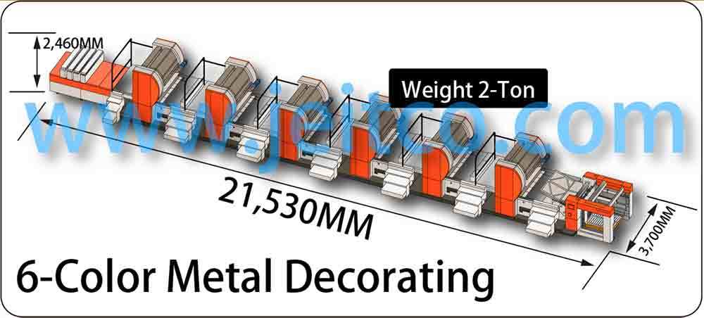 6-color metal printing