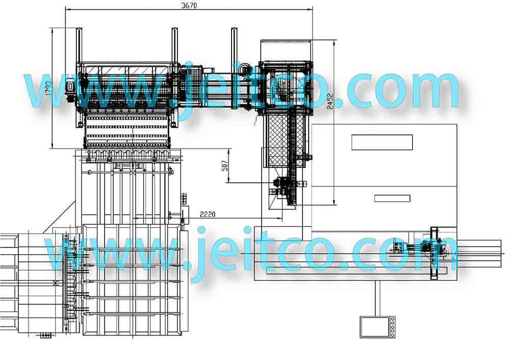 robotic transfer system layout