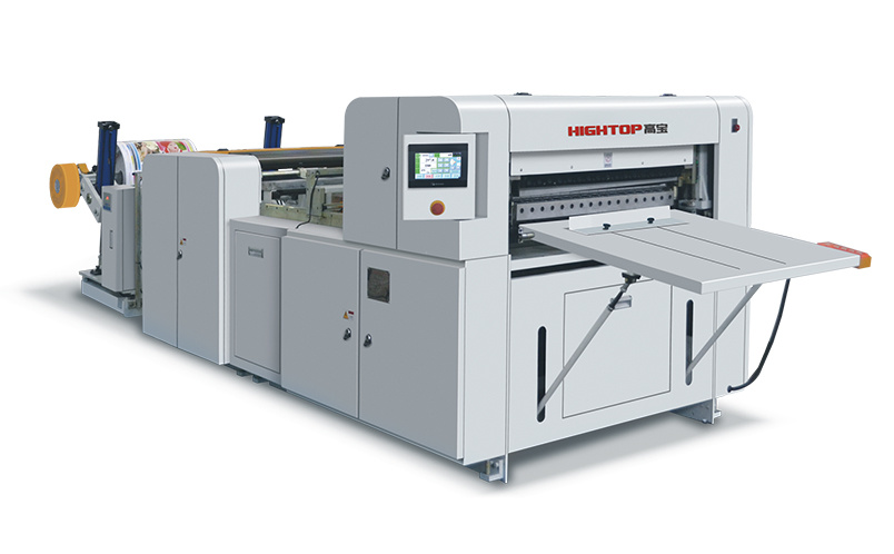 HQJ-B Aluminum Foil Laminated Composite Paper Roll To Sheets Slitting Cutting Machine With Stacker Automatic Collecting And Counting