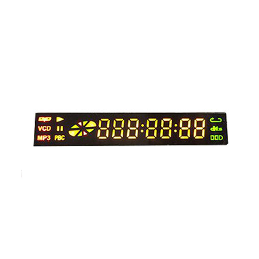 colorful digital LED segment