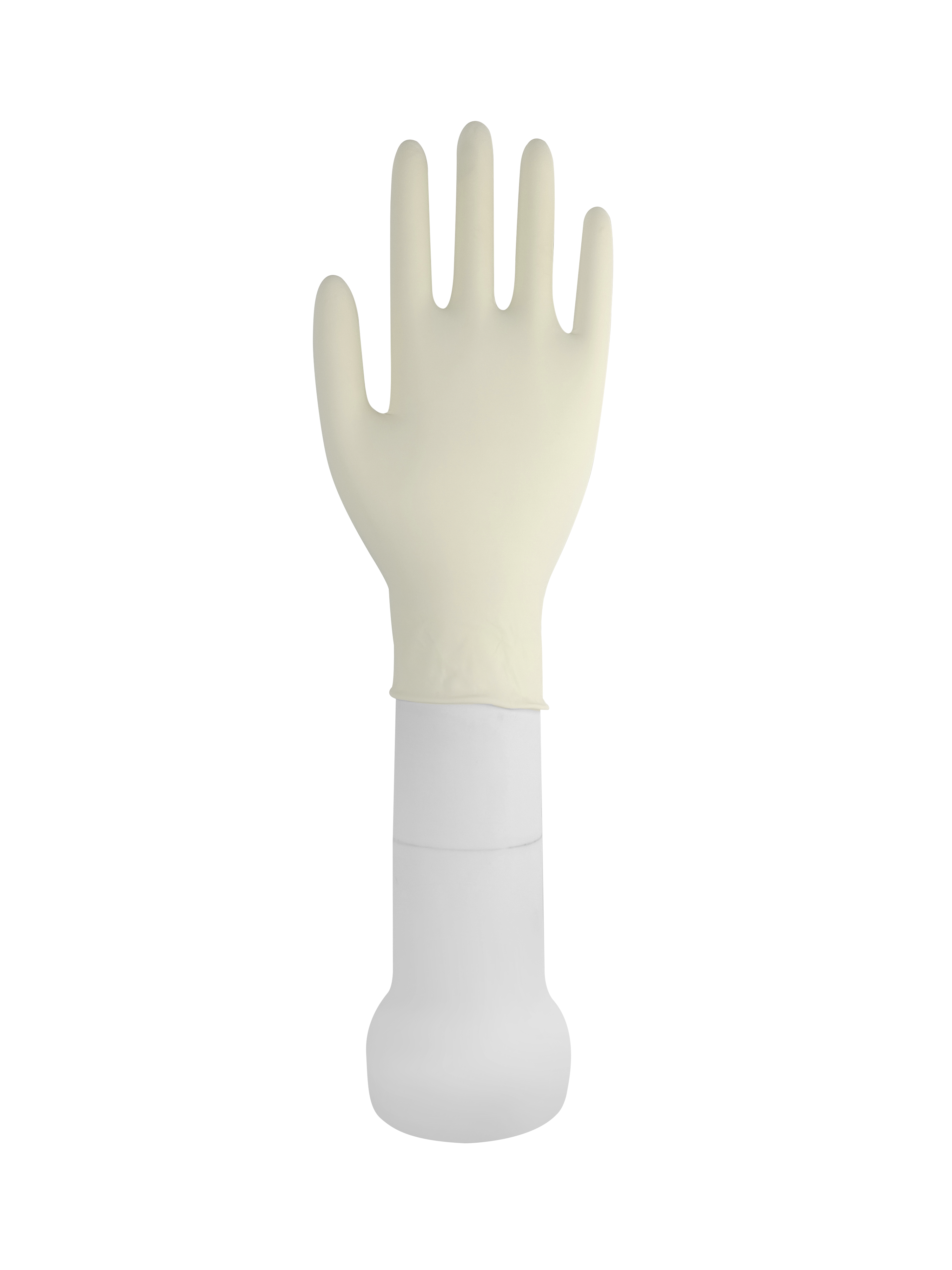 Disposable rubber examination gloves