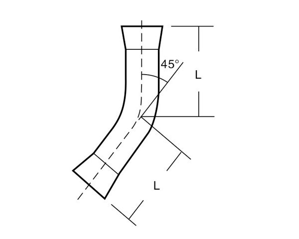 擴(kuò)口135o彎頭