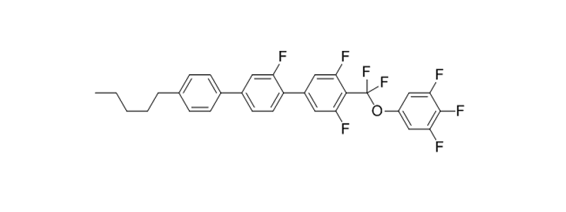 4-(difluoro(3,4,5-trifluorophenoxy)methyl)-2',3,5-trifluoro-4''-pentyl-1,1':4',1''-terphenyl