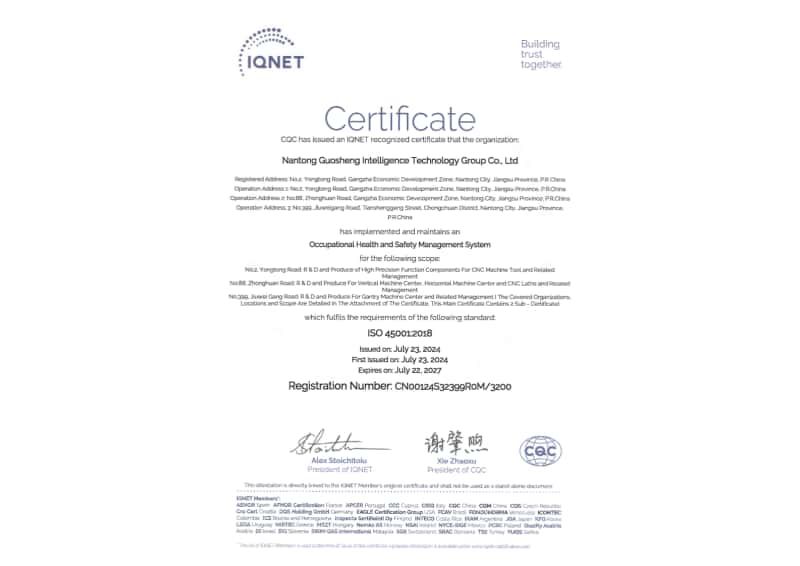 Occupational Health and Safety Management System Certification (International Certification Alliance)