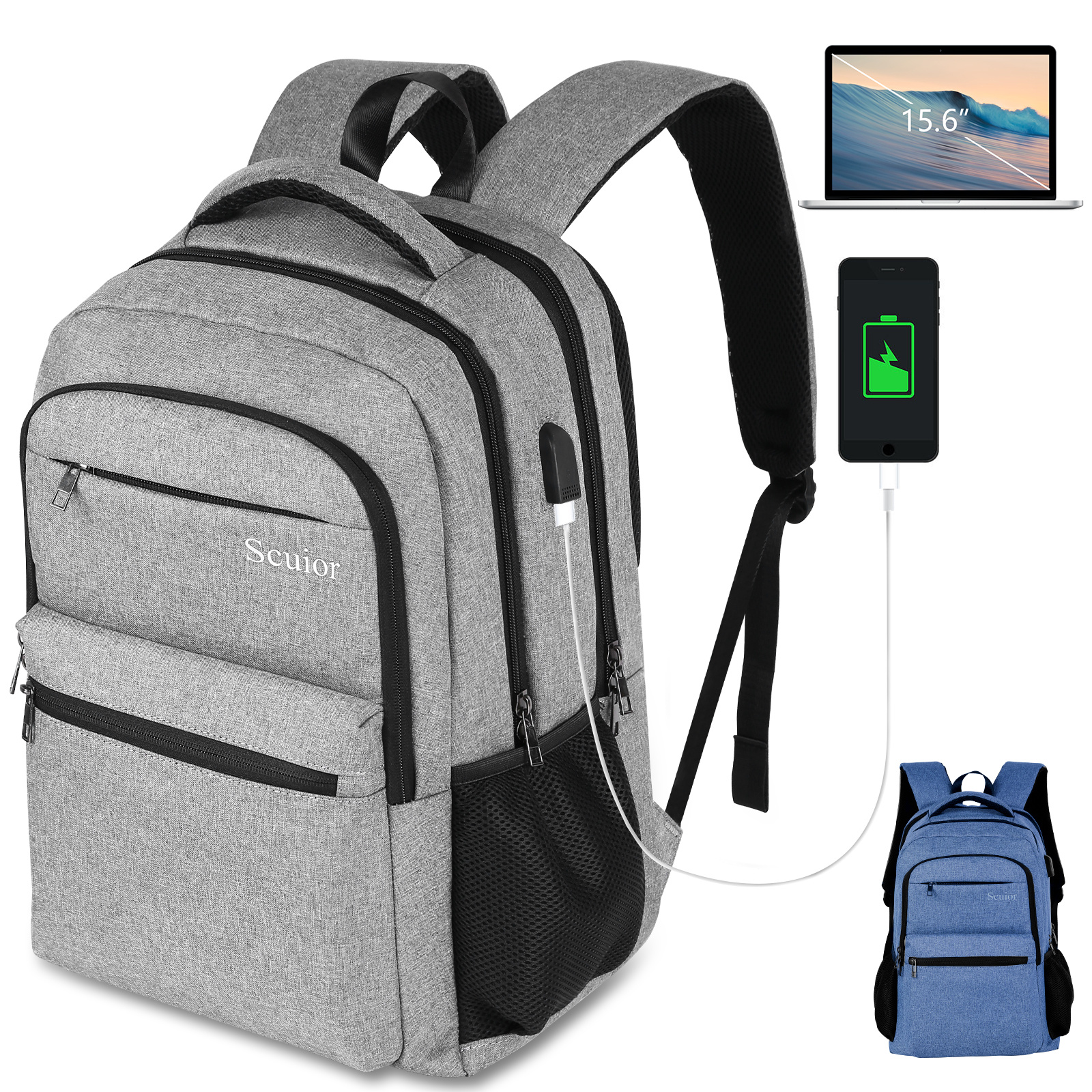 Backpacks High School,Waterproof College Students Bookbags ,Business Anti Theft Laptop Backpack For Men Women