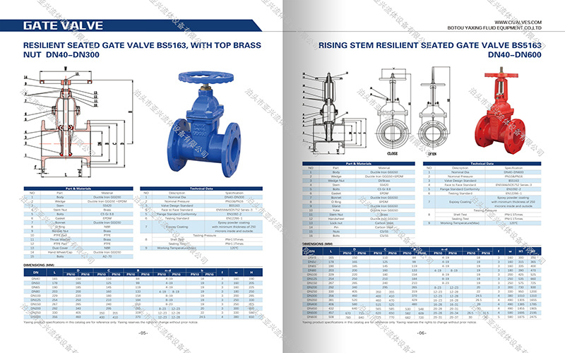 Resilient Seated Gate Valve BS5163 With Top BRASS & Rising Stem Resilient Seated Gate Valve BS5163