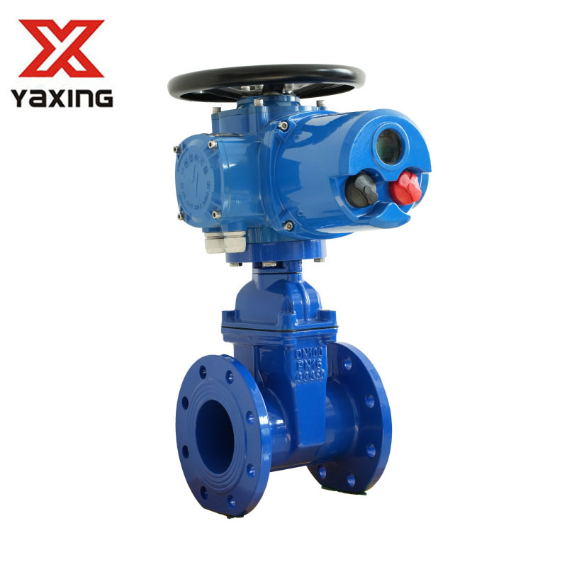 Resilient Seated Gate Valve DIN3352 F4 With Electric Actuator