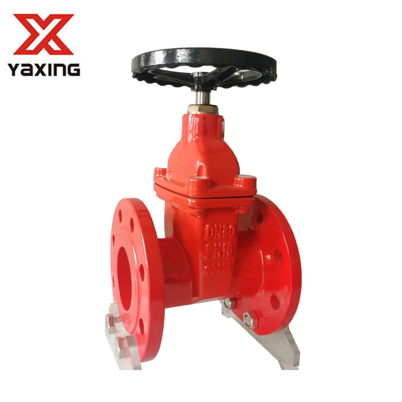 Resilient Seated Gate Valve DIN3352 F4 Red With Silica Gel For 150C