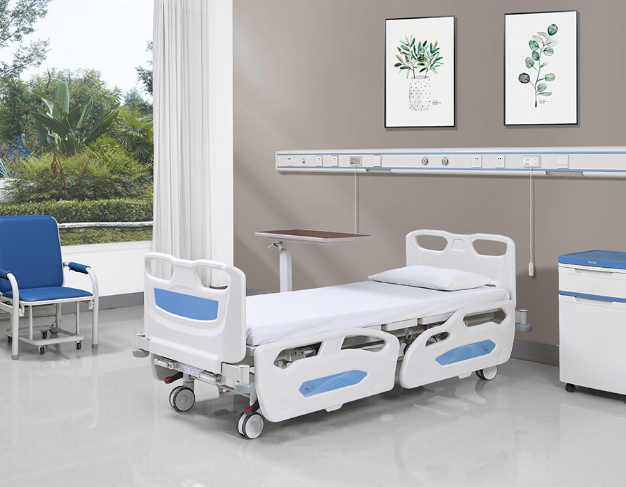 019-B hand-cranked triple-fold hospital bed