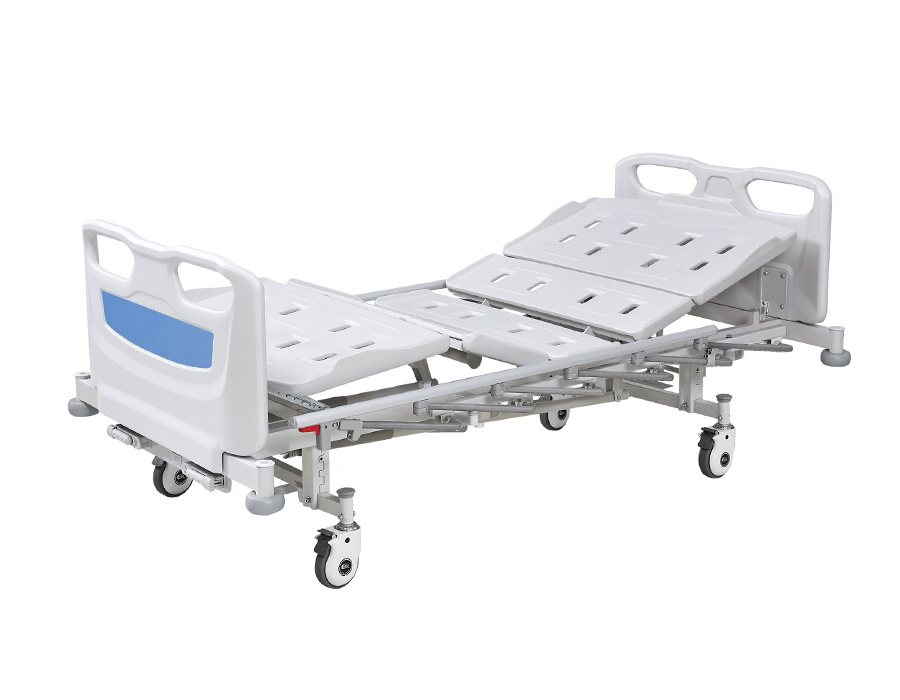 020 Hand-cranked triple-fold hospital bed