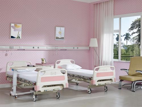 013 Hand-cranked triple-fold hospital bed
