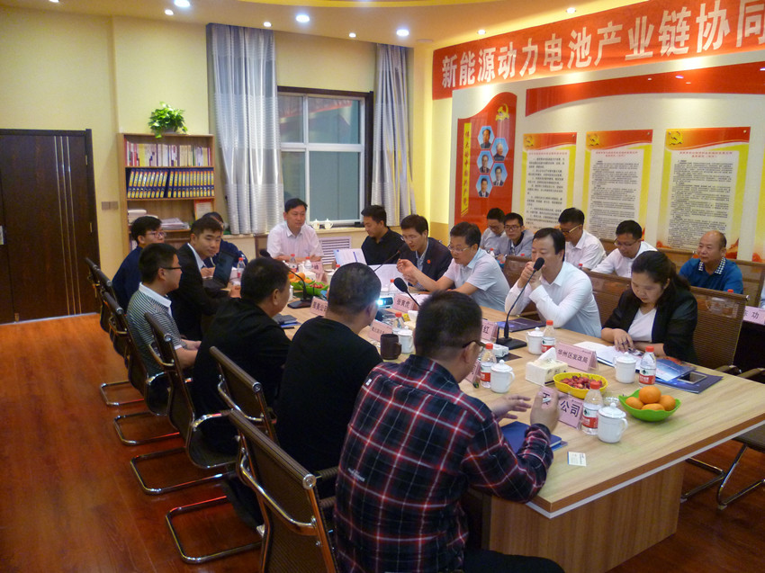 南市动力电池产业联盟座谈会在我公司召开