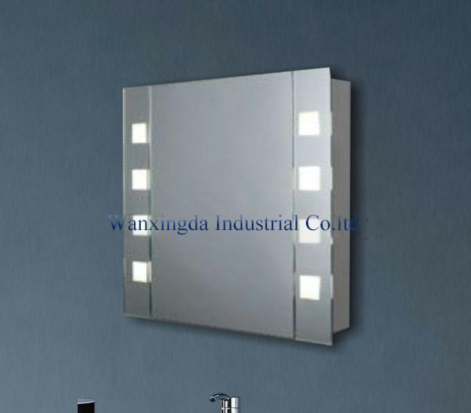 Large Space Lighted Mirror Cabinet
