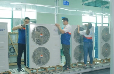 地暖空调主机生产线