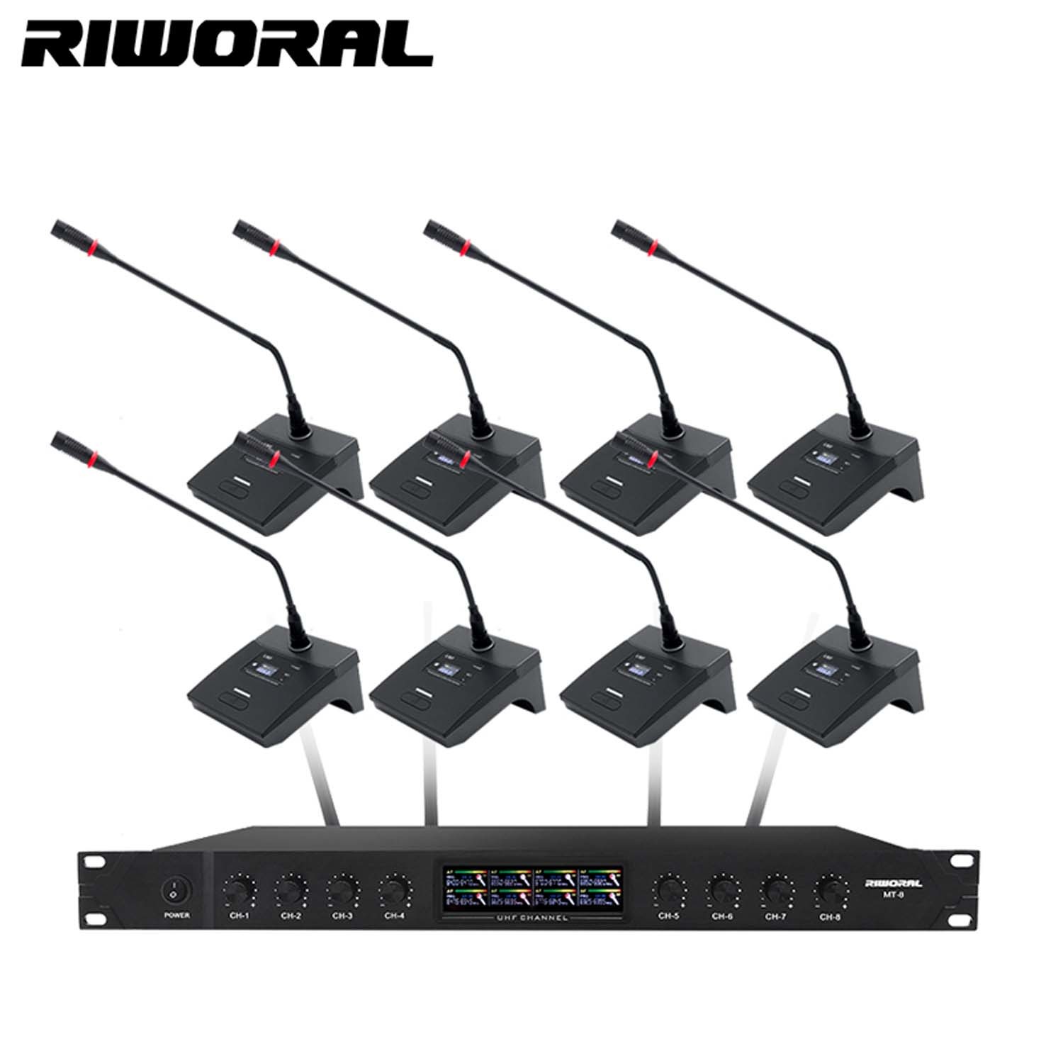 MT 8 Premium Wireless Microphone For Conference Speech Riworal