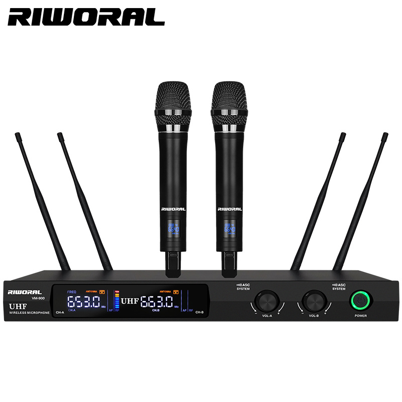 VM900 Professional Wireless Vocal Microphone System Riworal