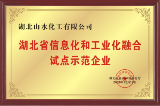 湖北省信息化和工業(yè)化融合試點示范企業(yè)