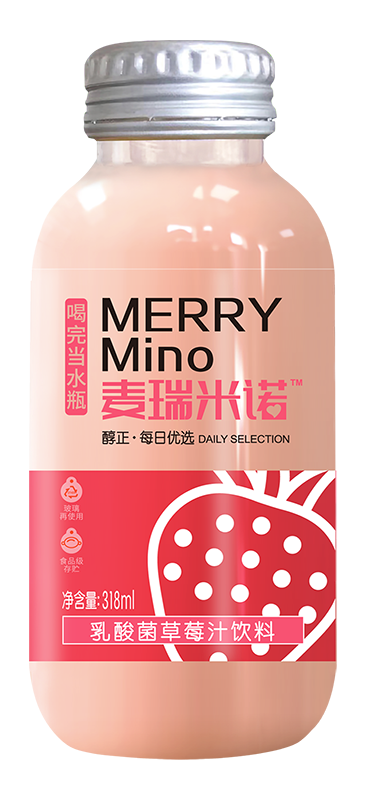 乳酸菌混合草莓汁318ml