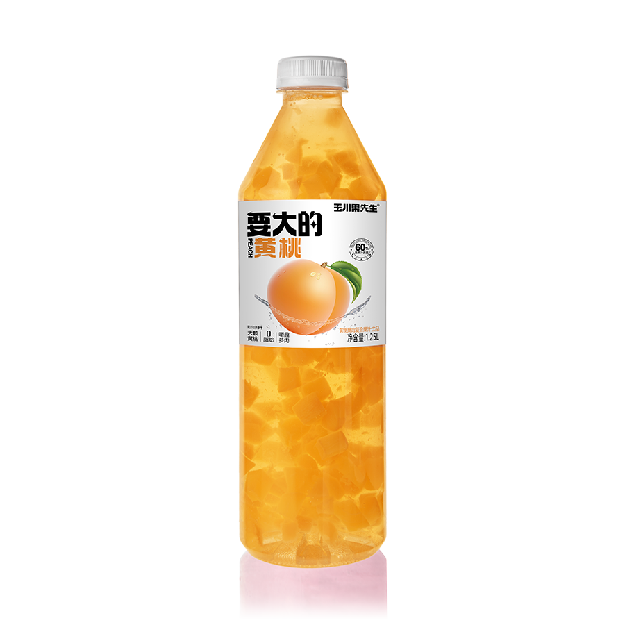 1.25L要大的黃桃果肉果汁 1.25L要大的黃桃果肉果汁