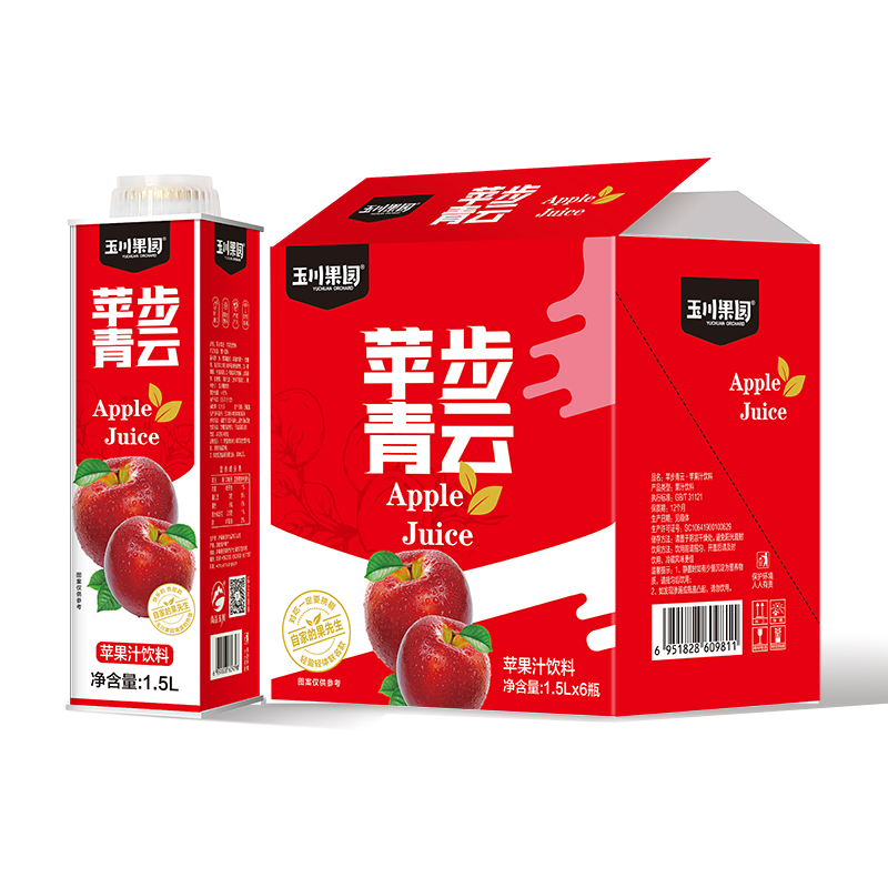 1.5L玉川果園保鮮屋蘋(píng)果汁
