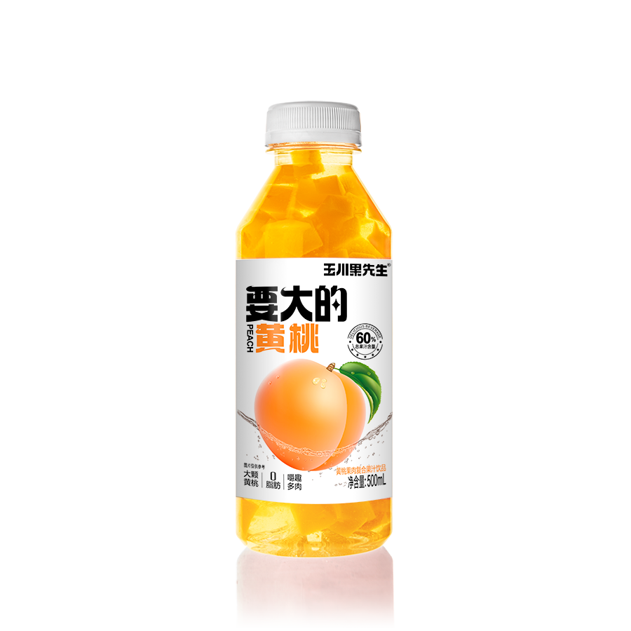 500ml要大的黃桃果肉果汁 500ml要大的黃桃果肉果汁