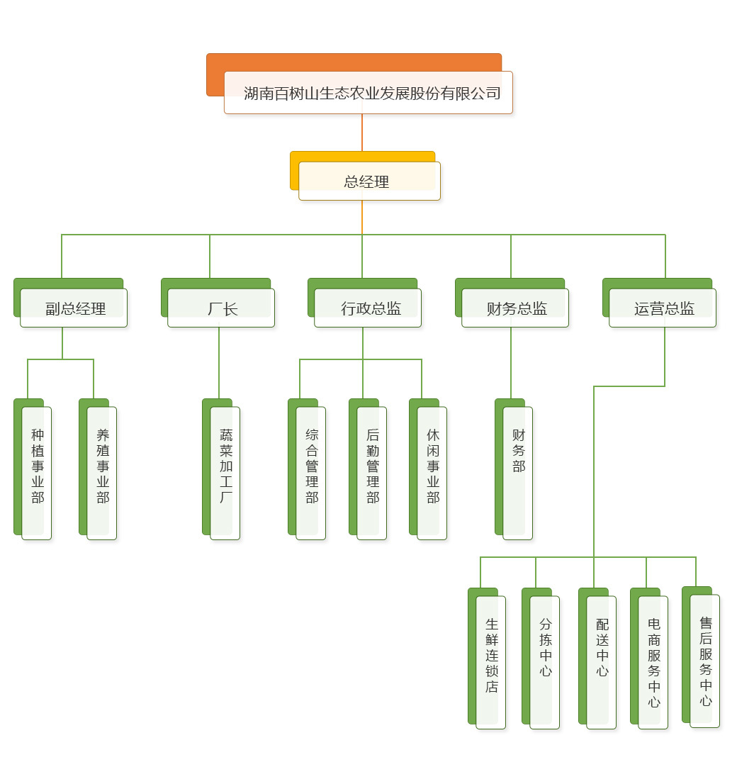 农业公司管理架构