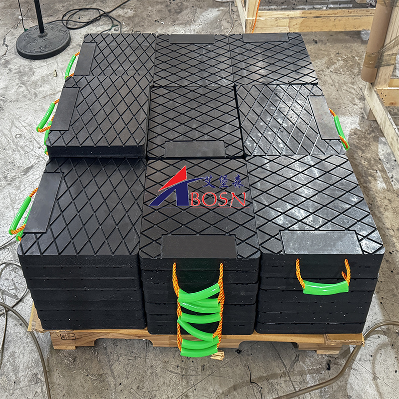 Anti Slip Diamond Surface Crane Leg Support Pads Anti Slip Diamond Surface Crane Leg Support Pads