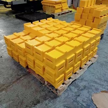 Abosn HDPE UHMWPE plastic cribbing blocks with iron chain handle