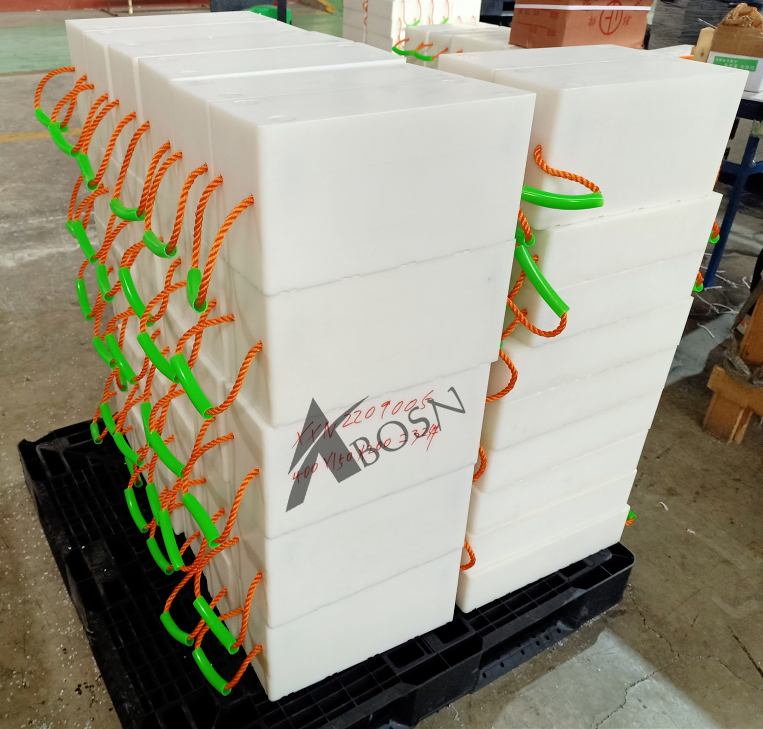100mm Thickness White Color Cribbing Construction Blocks