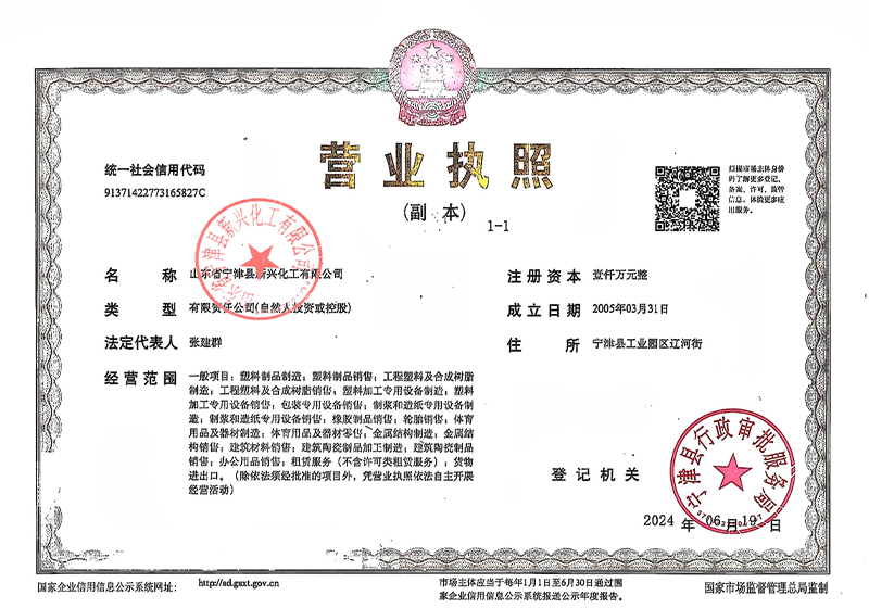 新兴营业执照