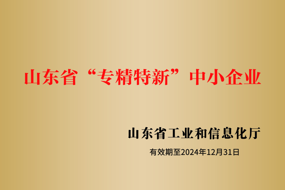 山东省‘专精特新’中小企业
