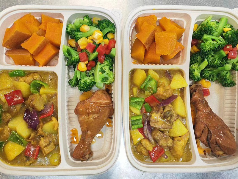 盒飯兩葷兩素