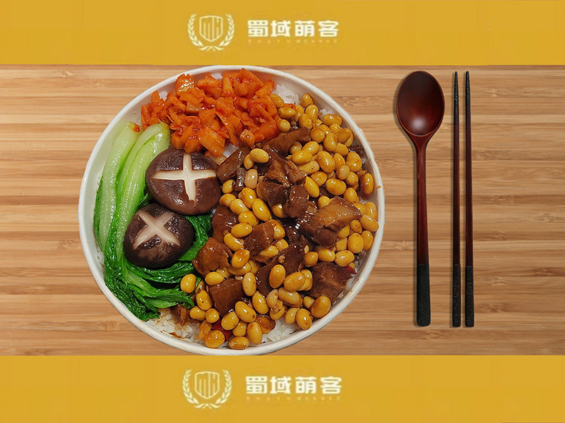 黃豆紅燒肉飯