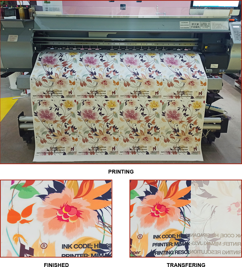 3.2m 100gsm Large Format Sublimation Transfer Paper