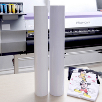 Super-elastic printable eco solvent heat transfer paper