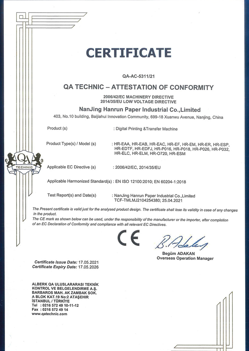 CE certification