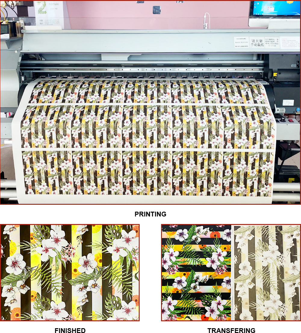 Proceso de transferencia de impresión de papel de sublimación de secado rápido EVO