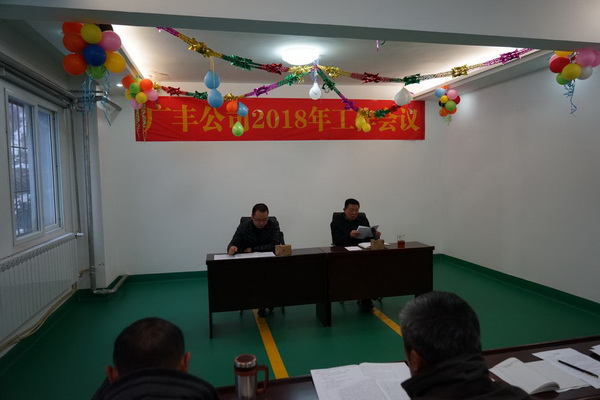 广丰公司召开2017年度工作总结暨2018年度工作计划会议