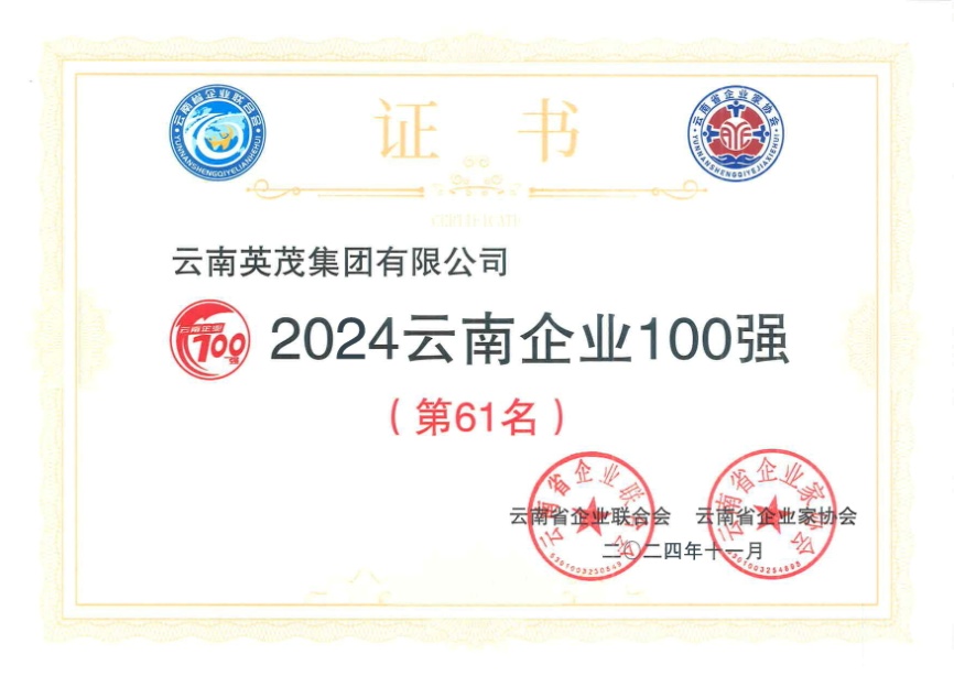 2024年云南企業100強第61名.jpg
