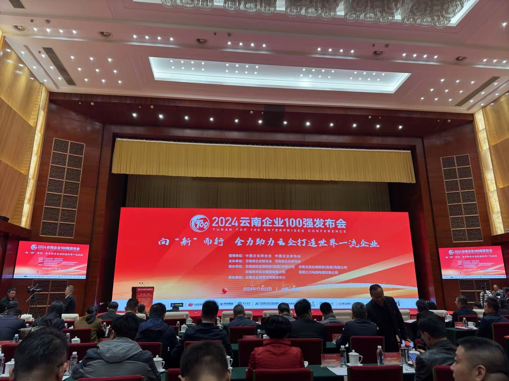 2024云南企業100強名單發布
