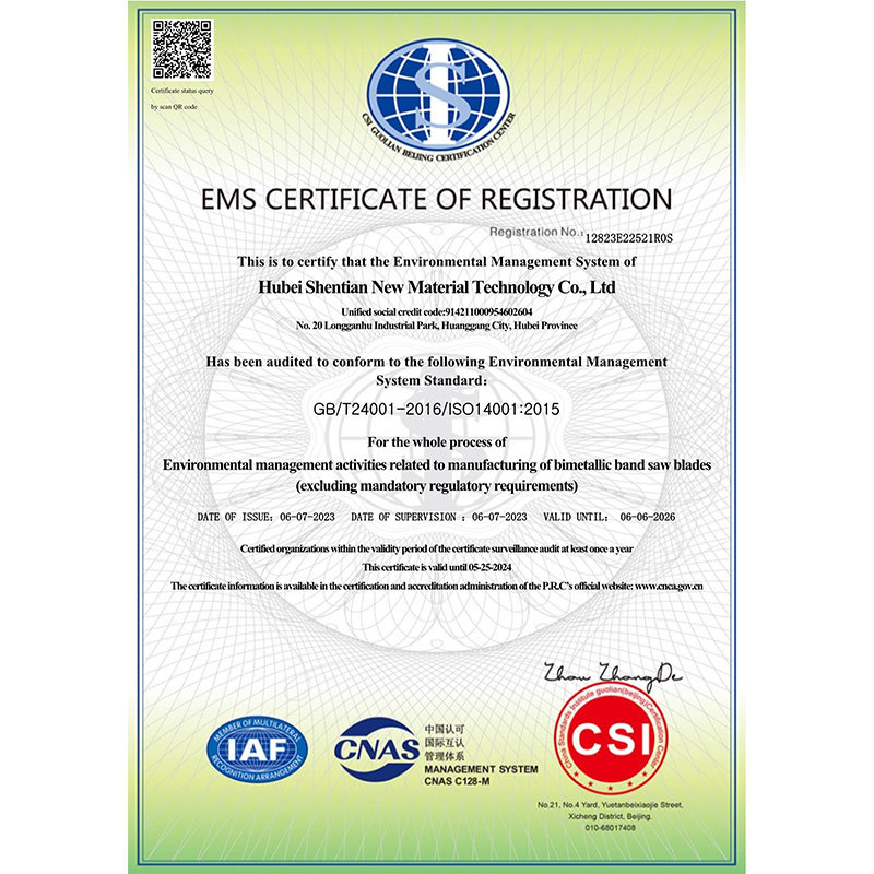 Environmental Management System Certificate Environmental Management System Certificate