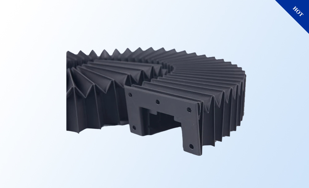 Plastic flexible accordion bellows cover